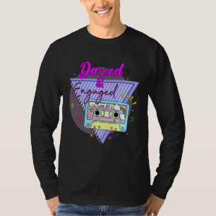 Camiseta Noiva Noivo Cassete Retro 90s Dazed Engaged Casame