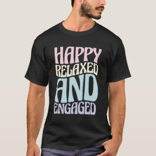 Camiseta Noiva Noivo Festa de Noivado Feliz Relaxado Eng