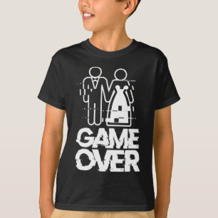 Camiseta Noiva Noivo Glitch Casamento Engraçado
