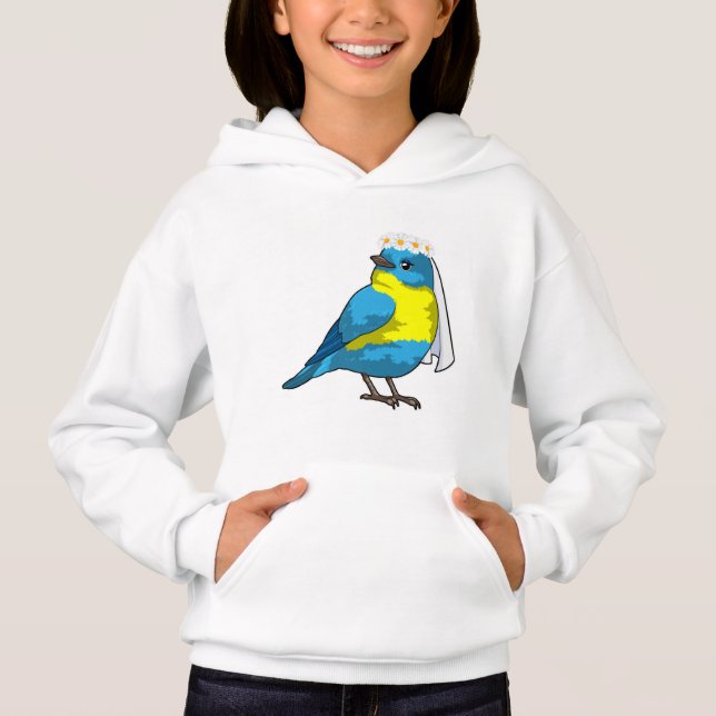 Camiseta Noiva Pássaro com Coroa de Flores (Frente)