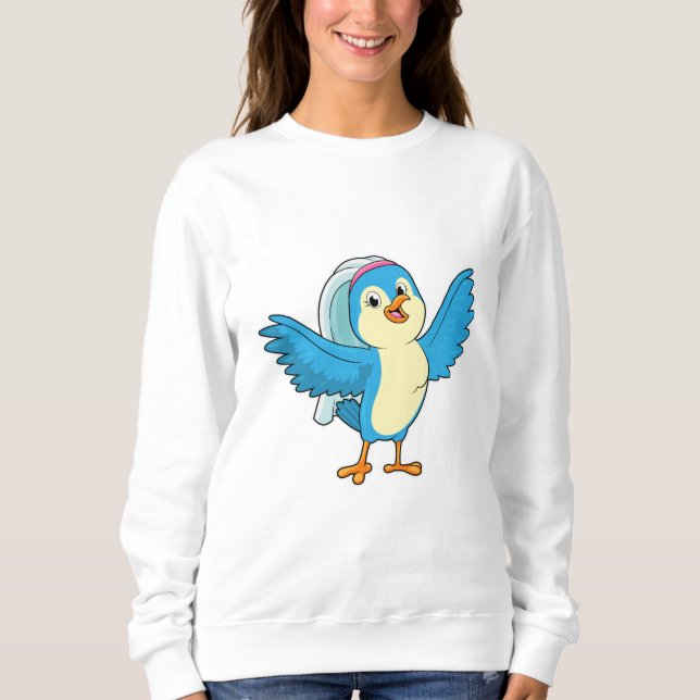 Camiseta Noiva Pássaro com Véu (Frente)