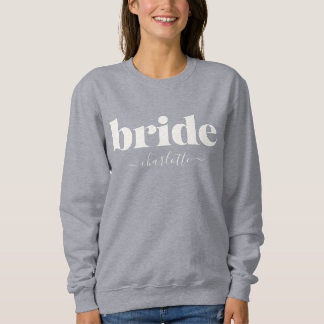 Camiseta Noiva personalizada moderna minimalista simples  (Frente)