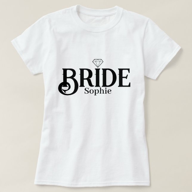 Camiseta Noiva Personalizada Nome 2026 (Frente do Design)