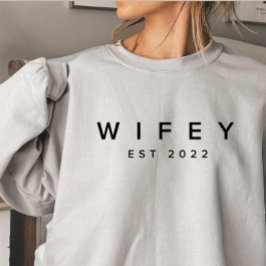 Camiseta Noiva Personalizada Wifey/Husby, Presente de Fianc
