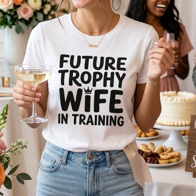 Camiseta Noiva Presente de Troféu Futuro Chá de Noiva Casam (Criador carregado)