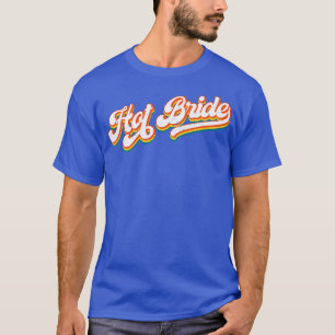 Camiseta Noiva Quente Feminina Estiloso Retro 12 Conjunto