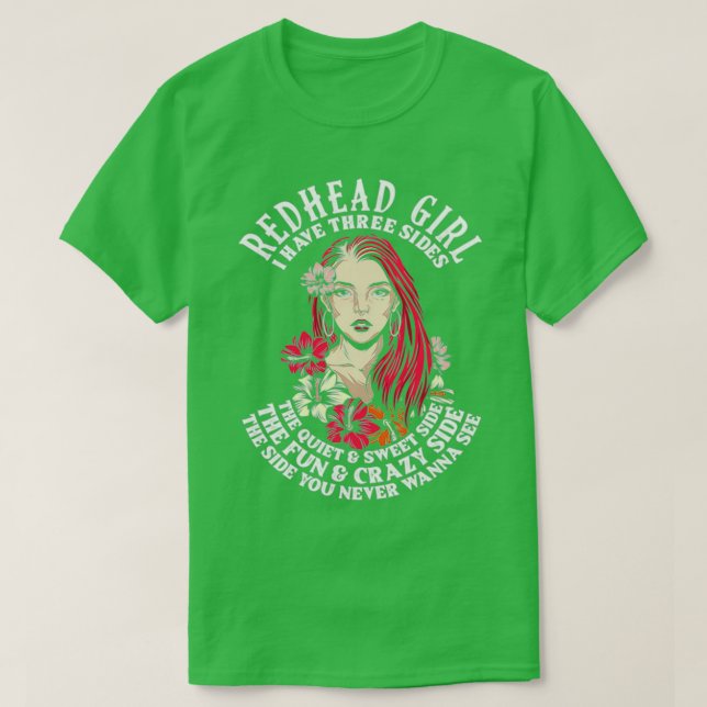 Camiseta Noiva Red Hair Ideia De Uma Mulher Dotada (Frente do Design)