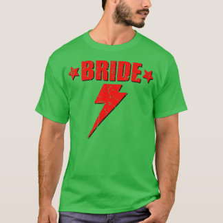 Camiseta Noiva Retro Lightning Cute Bridesmaid Bachelorette