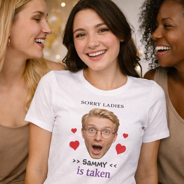 Camiseta Noiva Rosto Engraçado Festa de Despedida de Soltei (Criador carregado)
