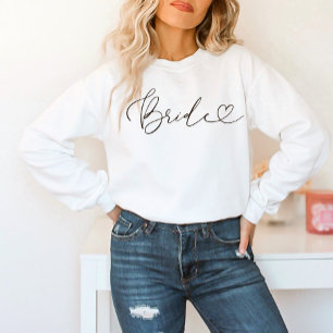 Camiseta Noiva Roteiro Elegante com Coração da Moda