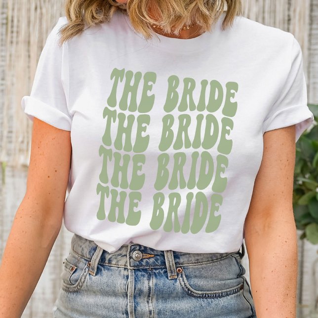 Camiseta Noiva Sage Green - Partido Bridal Correspondente P (Criador carregado)