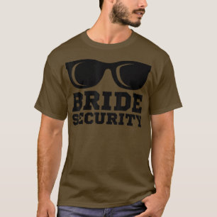 Camiseta Noiva Segurança Óculos de sol Casamento Bridesmaid