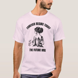 Camiseta Noiva SVG para Sempre Começa Hoje - A Futura Sra
