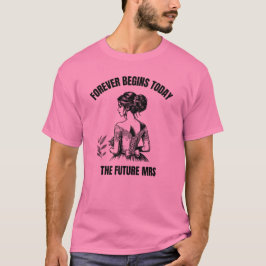 Camiseta Noiva SVG para Sempre Começa Hoje - A Futura Sra
