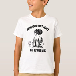 Camiseta Noiva SVG para Sempre Começa Hoje - A Futura Sra
