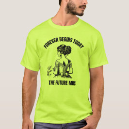 Camiseta Noiva SVG para Sempre Começa Hoje - A Futura Sra
