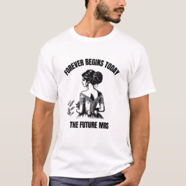 Camiseta Noiva SVG para Sempre Começa Hoje - A Futura Sra