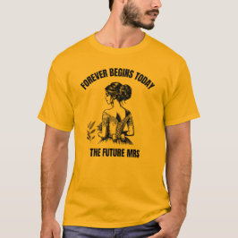 Camiseta Noiva SVG para Sempre Começa Hoje - A Futura Sra
