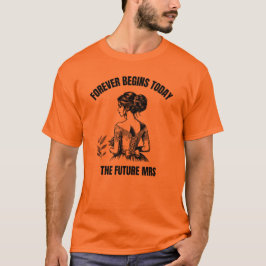 Camiseta Noiva SVG para Sempre Começa Hoje - A Futura Sra