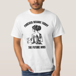 Camiseta Noiva SVG para Sempre Começa Hoje - A Futura Sra