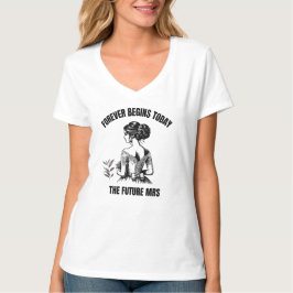 Camiseta Noiva SVG para Sempre Começa Hoje - A Futura Sra