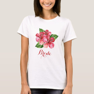 Camiseta Noiva Tropical Botânica, Hibiscus