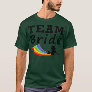 Camiseta Noiva Unicórnio Arco-íris Gay LGBT Engraçado 