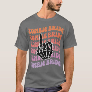 Camiseta Noiva Zumbi Até que a Morte Nos Separe Despedida d