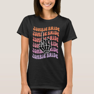 Camiseta Noiva Zumbi Até Que a Morte Nos Separe Festa de De