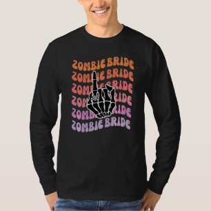 Camiseta Noiva Zumbi Até que a Morte Nos Separe Festa de De