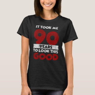 Camiseta Noivado De 90 Anos Me Fez Parecer Bom 90 Aniversá