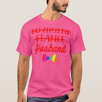 Camiseta Noivado de Gay do Orgulho Lgbt