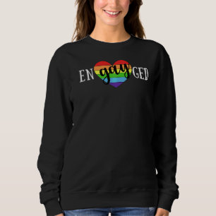 Camiseta Noivado De Gay Engajado Lgbtq Eu Disse Yaaas Lesbi