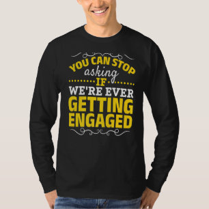 Camiseta Noivado de lançamento do Noivado de Casal ativado
