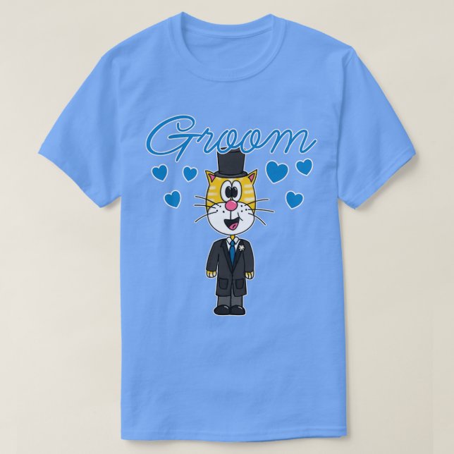 Camiseta Noivado de Noivado de Bridegroom (Frente do Design)