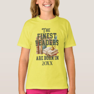 Camiseta Noivado do Ano de Nascimento do Livro Personalizad
