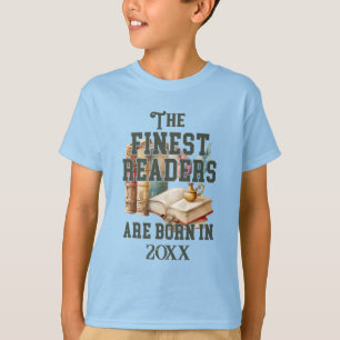 Camiseta Noivado do Ano de Nascimento do Livro Personalizad