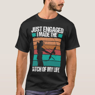 Camiseta Noivado do Bowfisher Captura da minha Vida Arco e 