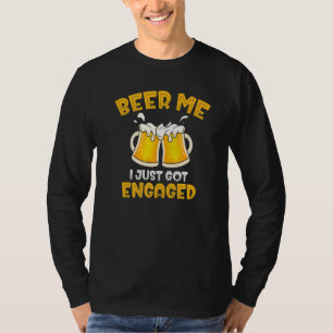 Camiseta Noivado Revelar Bebendo Eng Casal Engajado