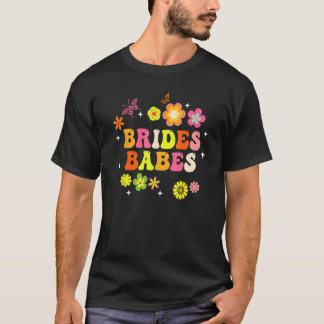 Camiseta Noivas Bebês Damas de Honra Groovy Despedida de So