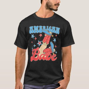 Camiseta Noivas do Dia 4 de Julho Festa de Solteira America