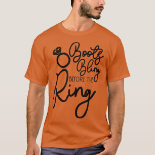 Camiseta Noivas engraçadas noiva despedida de solteira bota