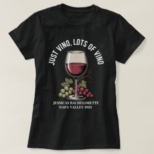 Camiseta Noivas Personalizadas Just Vino Napa Damas de Honr