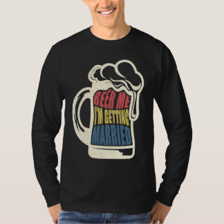 Camiseta Noivo Dizendo Cerveja Me Casado Despedida de Solte