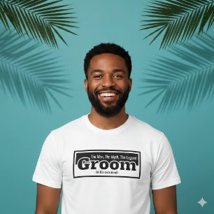 Camiseta Noivo (Em Sua Própria Mente) Mito & Lenda Solteirã