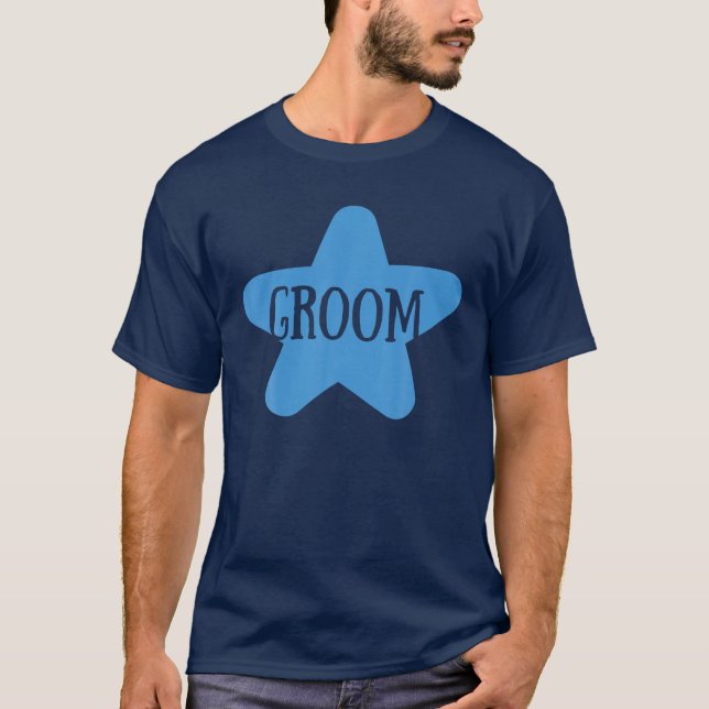 Camiseta Noivo Engajamento Festa de Casamento Combinando Fo (Frente)