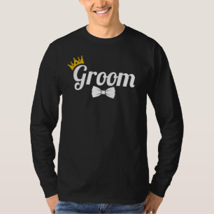 Camiseta Noivo Engajamento Fofo Casais Recém-Casados Soltei