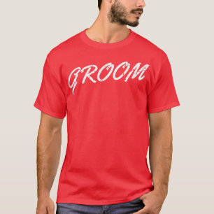 Camiseta Noivo Engraçado Festa de Despedida de Solteiro Cas