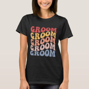 Camiseta Noivo Festa de Solteiro Groovy 