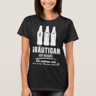 Camiseta Noivo JGA Homens Festa de Despedida Solteiro Eu ca